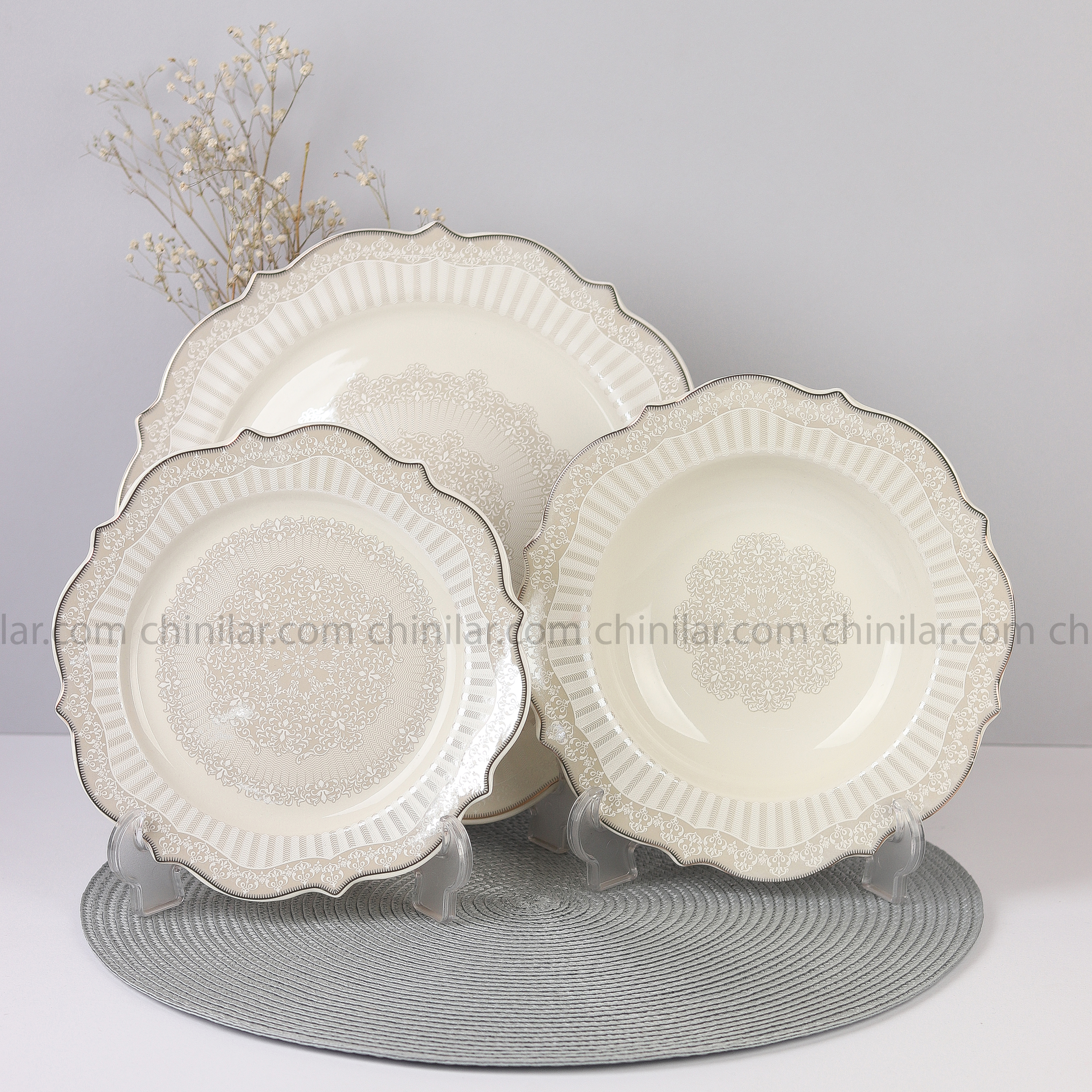 سرویس چینی 6 نفره 18 پارچه طرح درسا 3014 نیوبن دارسی