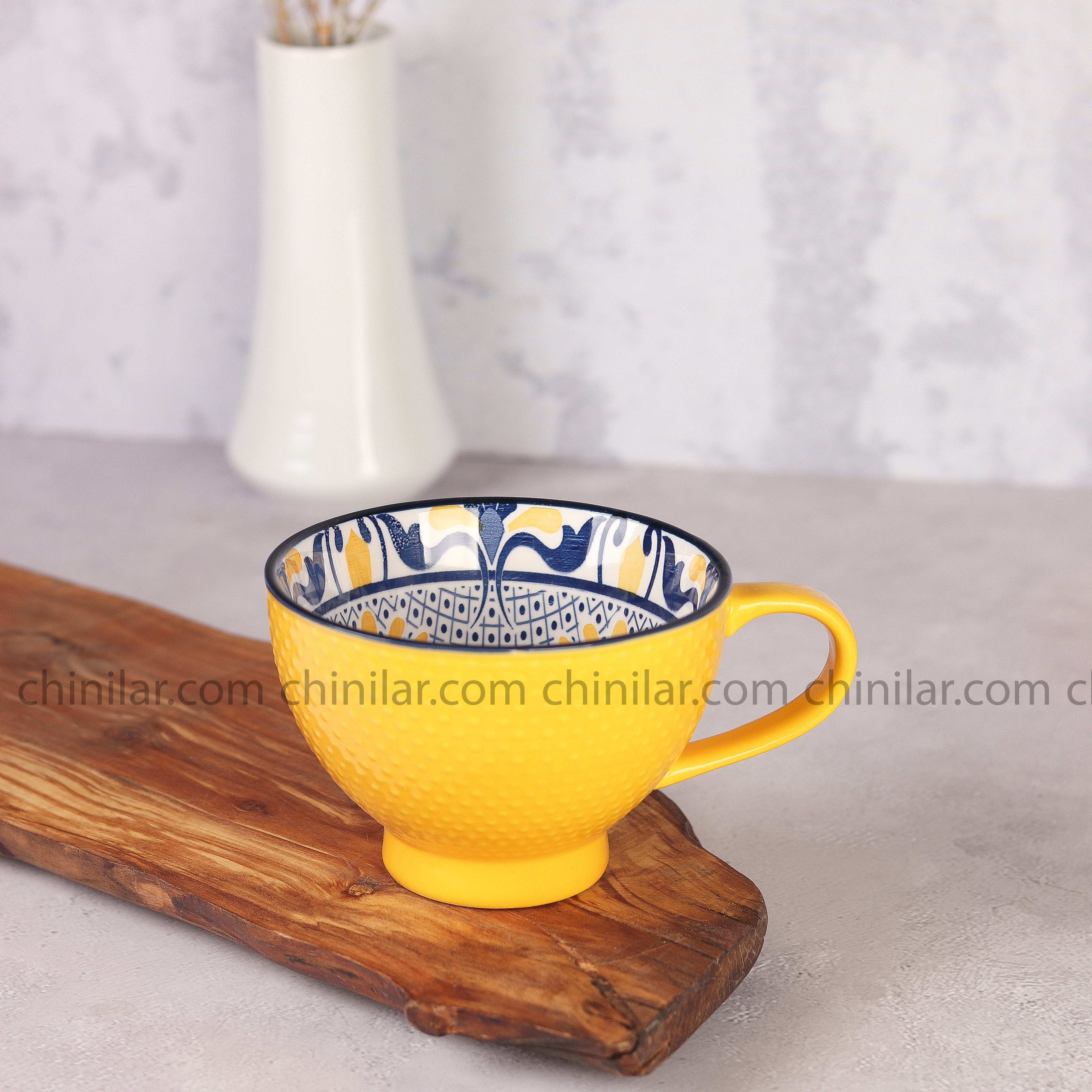 فنجان لته خوری دنی هوم رنگ زرد