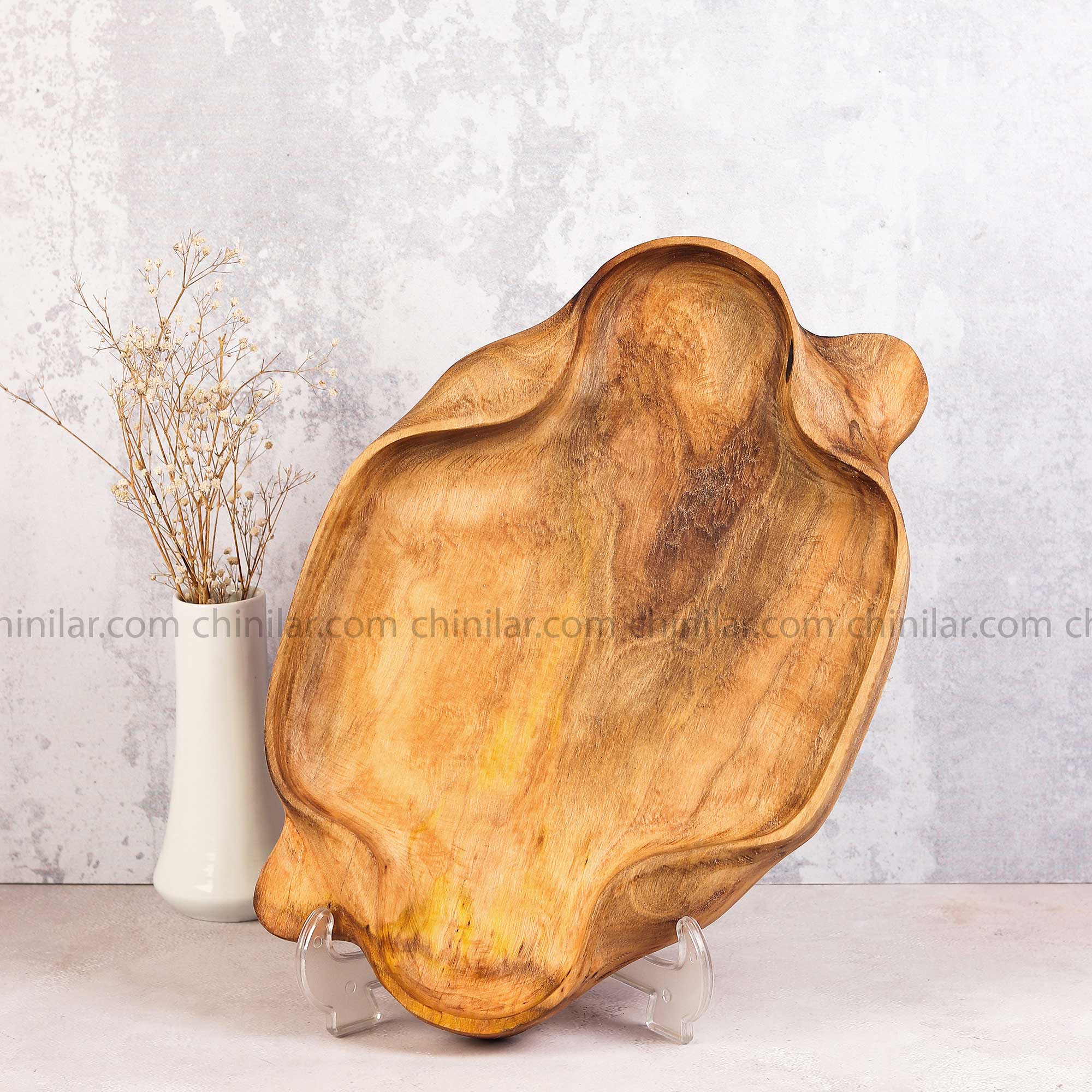 سینی دفرمه سه بعدی چوب گردو