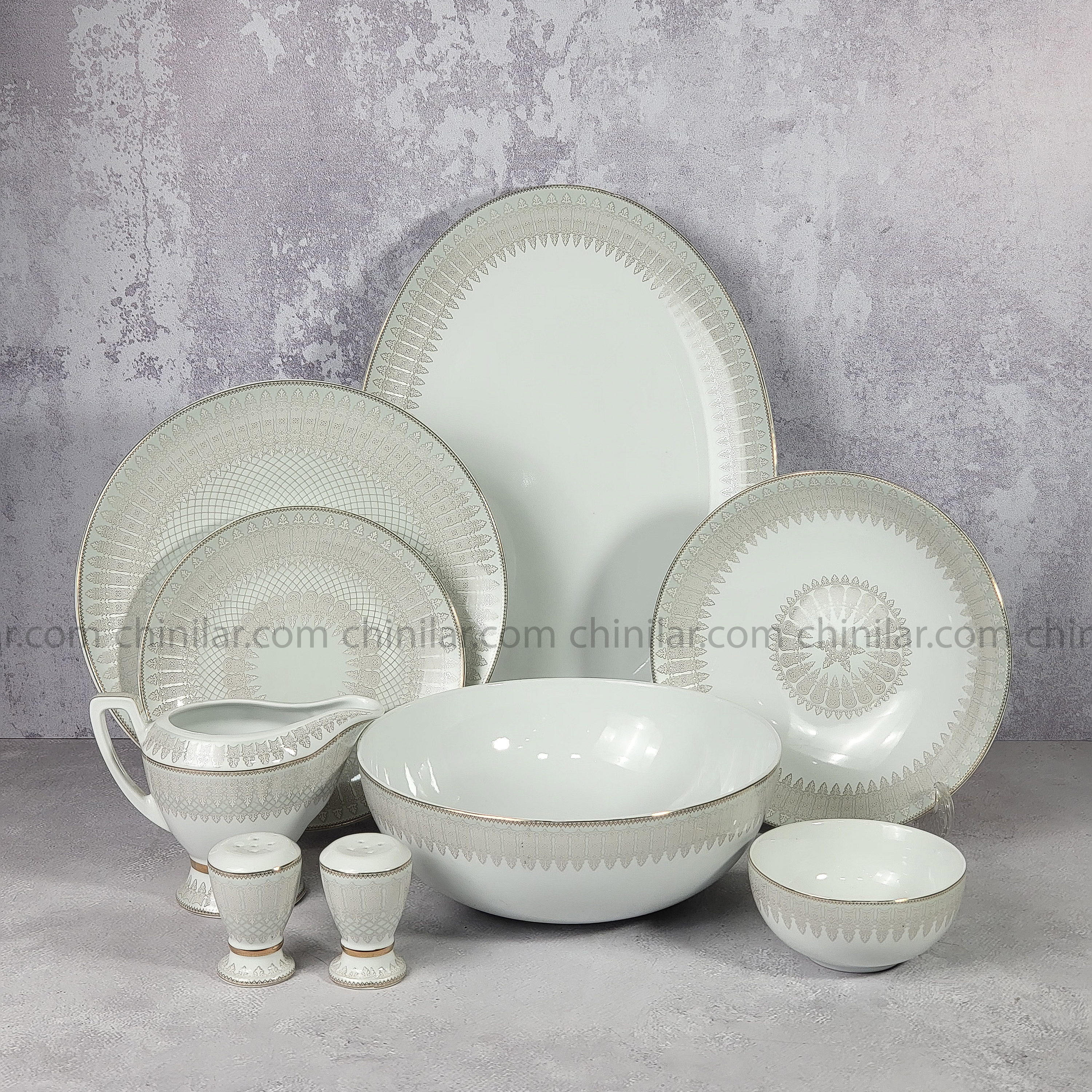 سرویس چینی 6 نفره 29 پارچه طرح غزل لورین