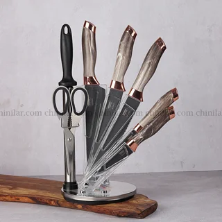 سرویس چاقو بابسون 8 پارچه قهوه ای