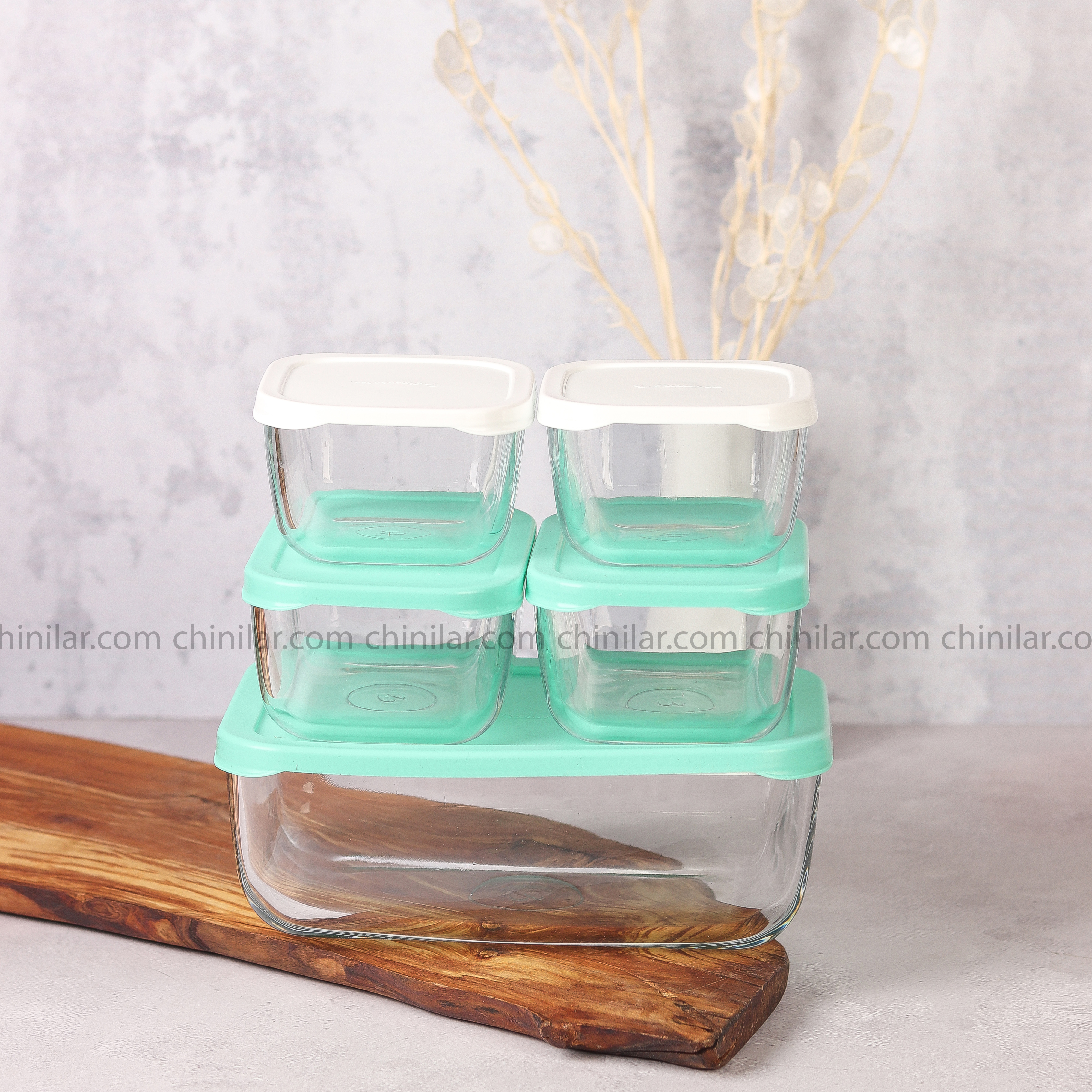 ست ظروف نگهدارنده پاشاباغچه 5تایی مدل کومبو