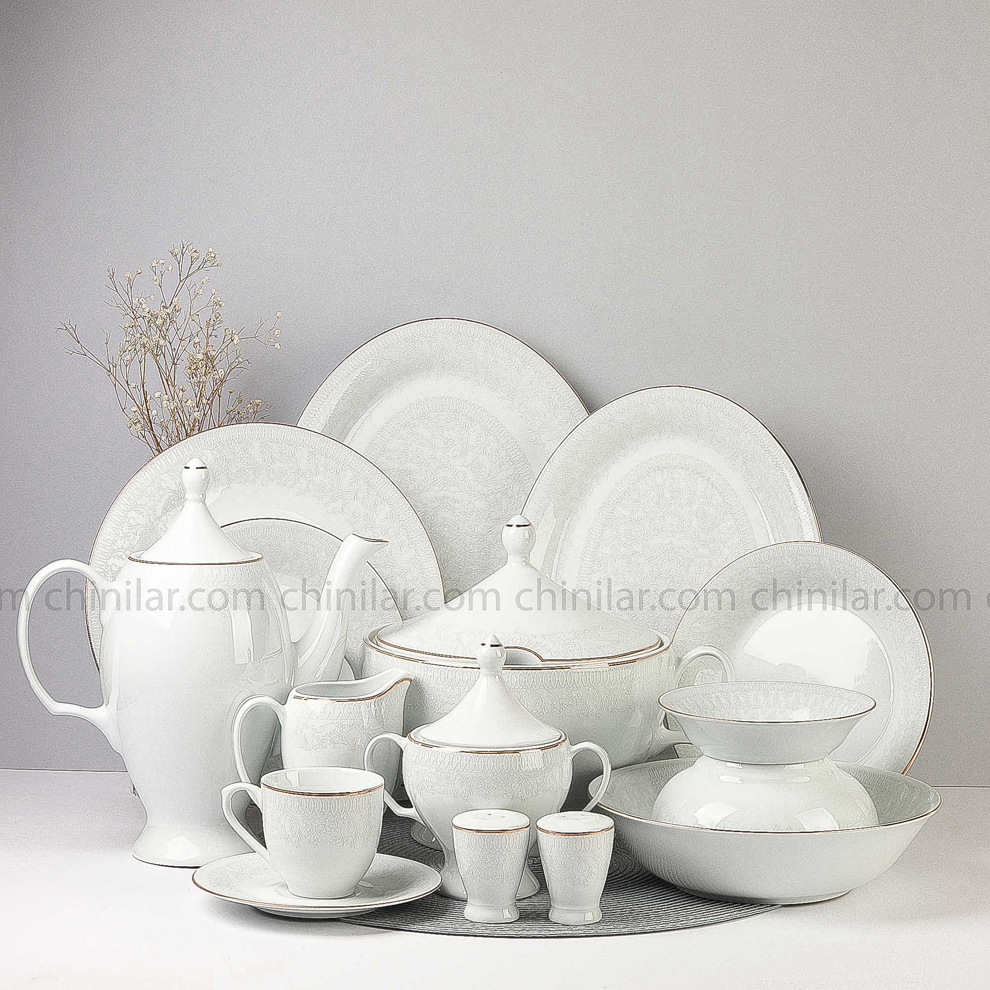 سرویس 12 طوس چینی نفره 60 پارچه طرح جاسپر