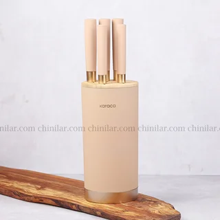 سرویس چاقو کاراجا مدل بریچ کرم 6 پارچه