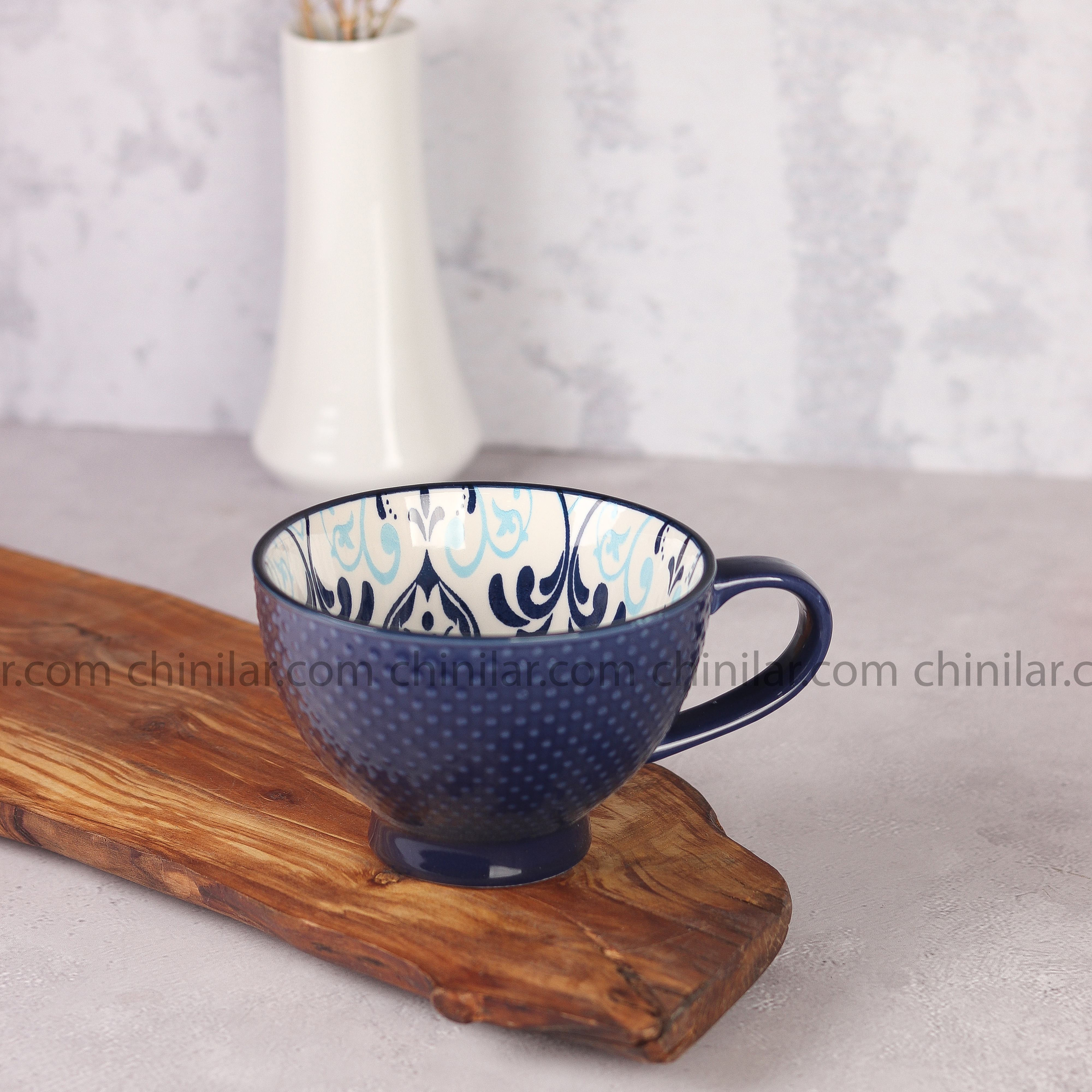 فنجان لته خوری دنی هوم رنگ آبی