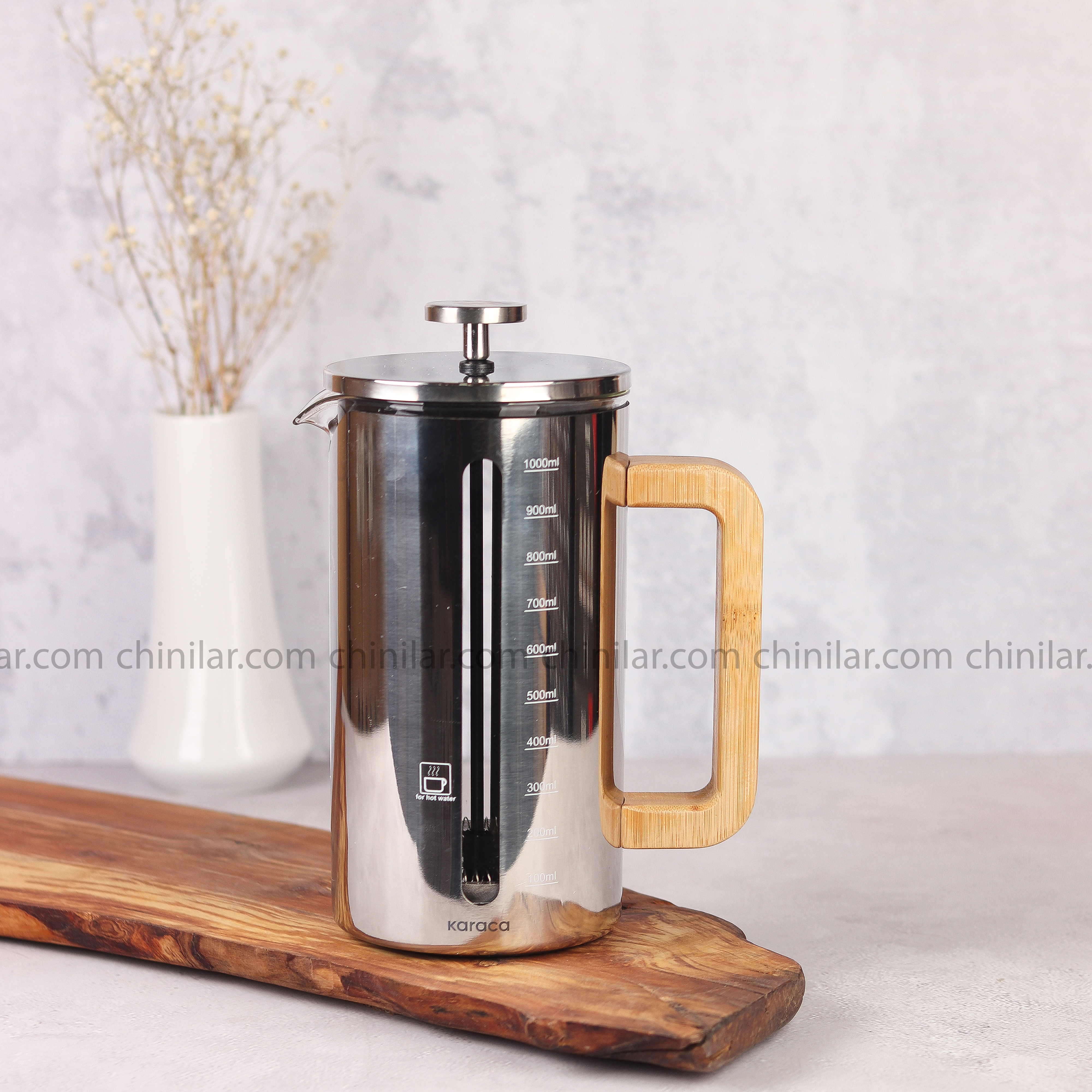 فرنچ پرس 1000ml کاراجا مدل پولی وود