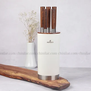 سرویس چاقو کاراجا مدل فول پروف سفید 6 پارچه