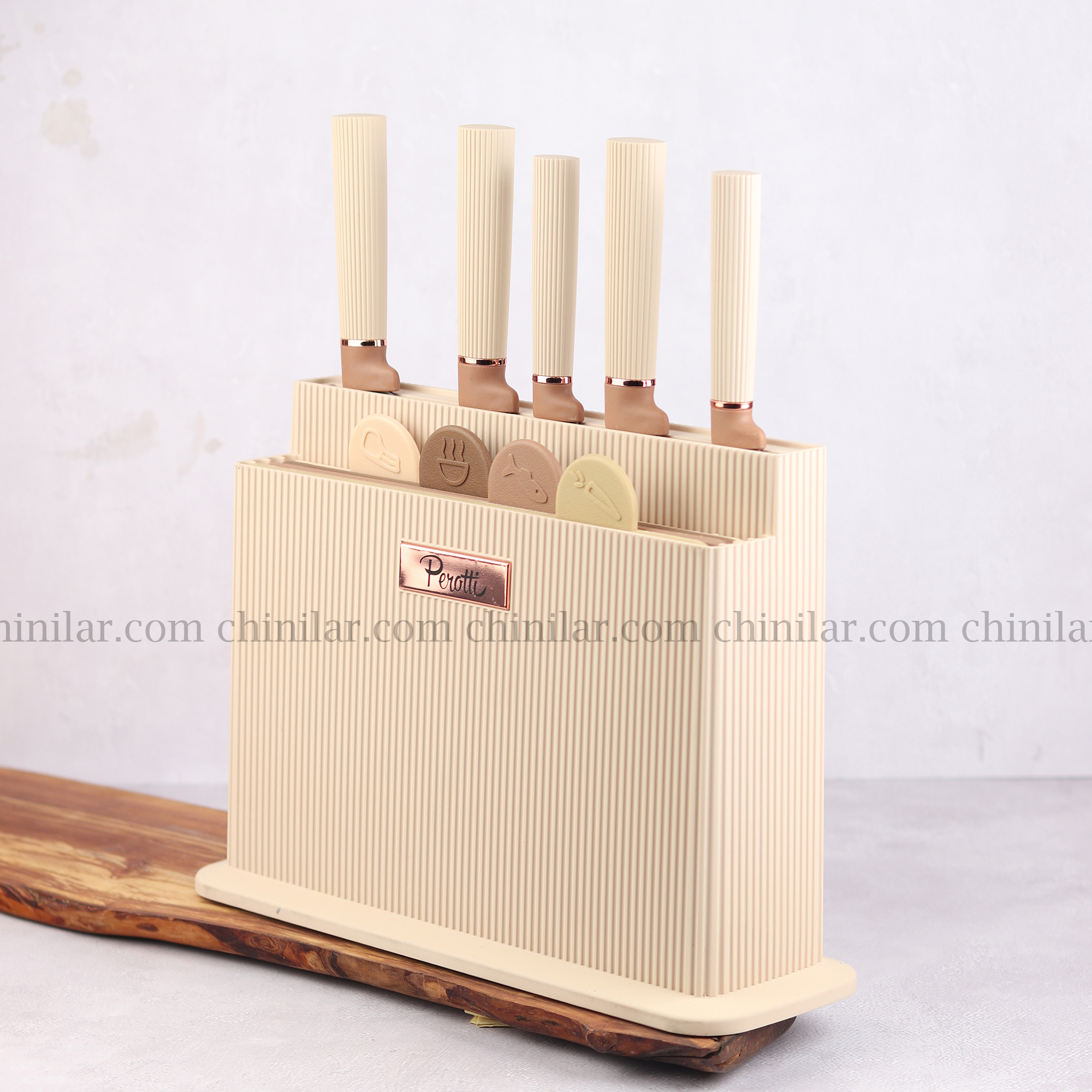 سرویس چاقو و تخته کار پراتی مدل 10 پارچه